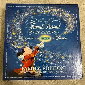 Vintage Trivial Pursuit Disney Family Edition Board Game Mickey Mouse 1987